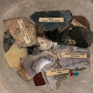 Minerals, geodes,
